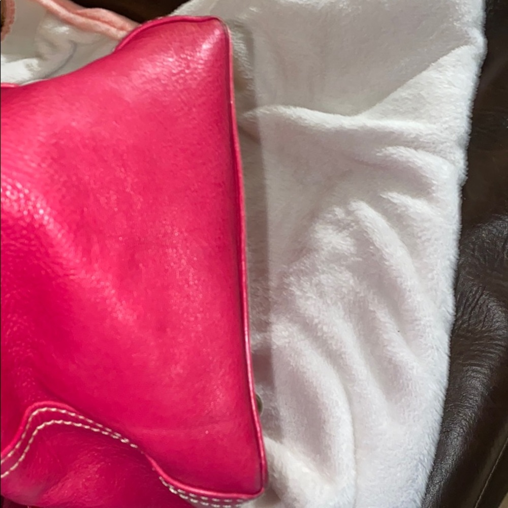 Dooney & Bourke Pink Leather Tote Bag - Picture 6 of 10
